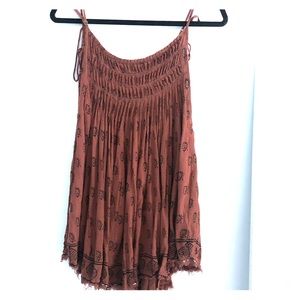 Free People Maroon Mini Dress